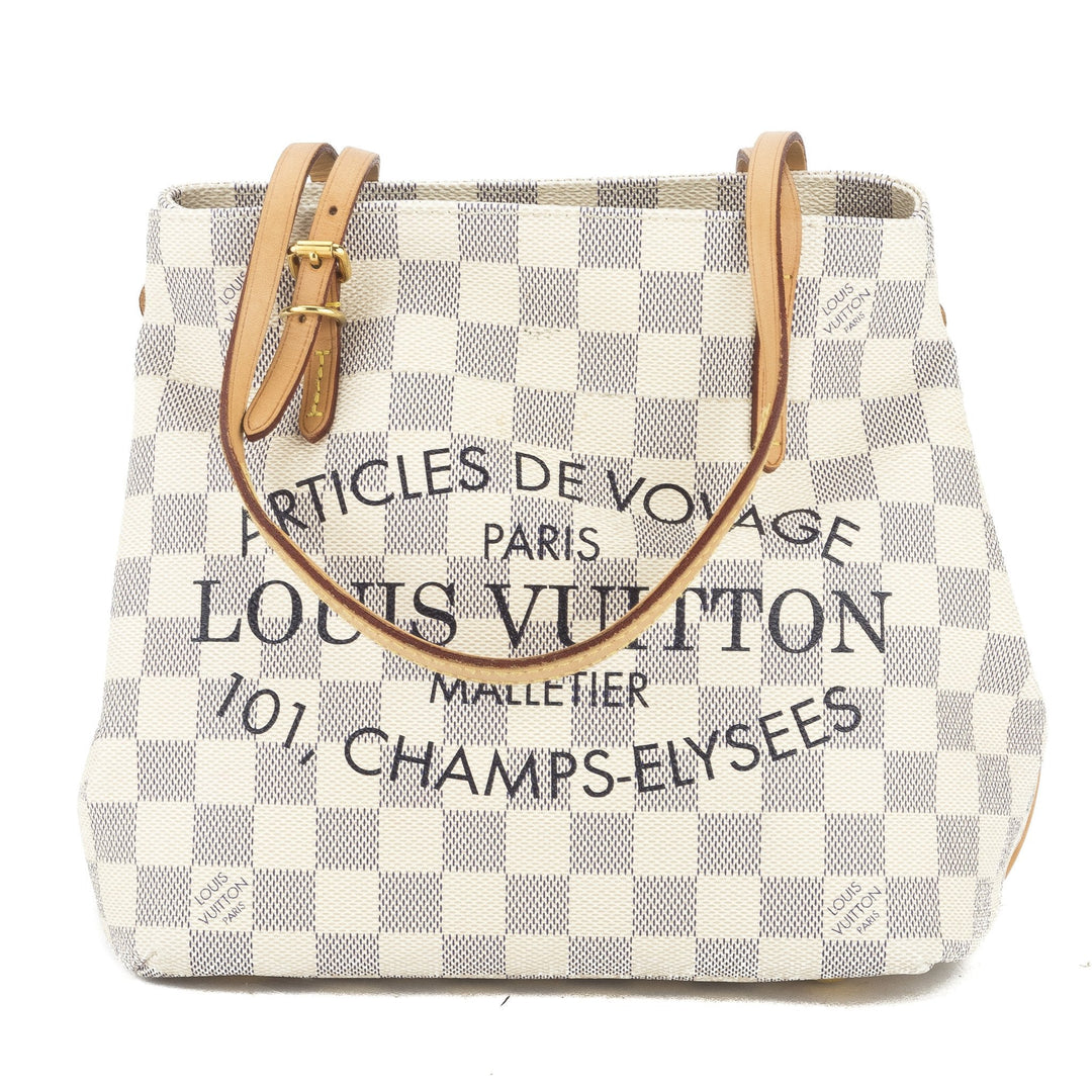 L*V Damier Azur Cabas Adventure PM Bag (Pre-Owned)