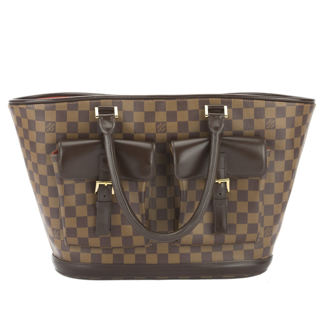 L*V Damier Ebene Manosque GM Bag (Pre Owned)