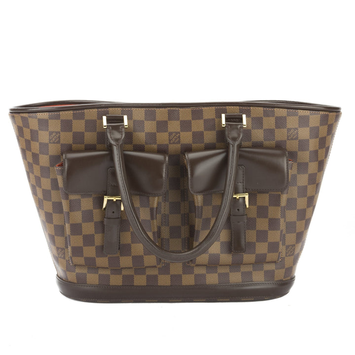L*V Damier Ebene Manosque GM Bag (Pre Owned)