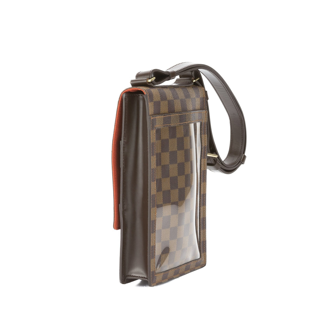 L*V Damier Ebene Portobello Shoulder Bag (Pre Owned)