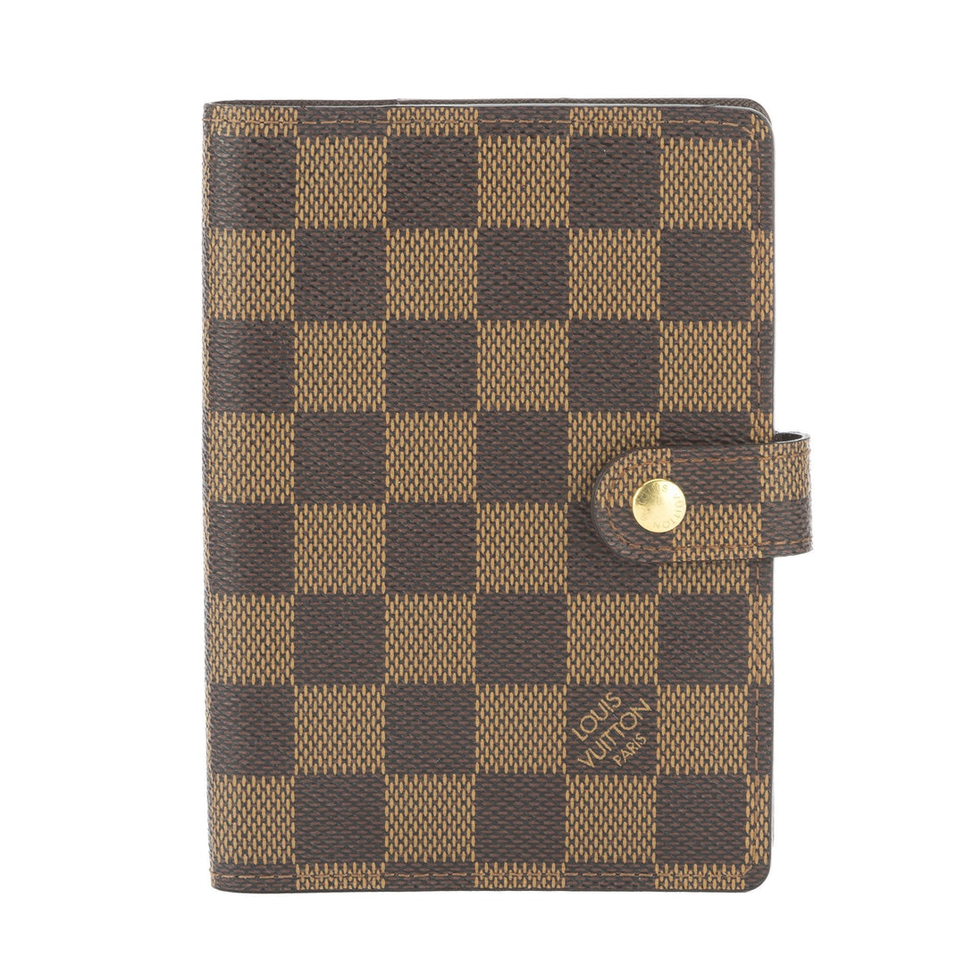 L*V Damier Ebene Agenda PM Day Planner Cover (Pre Owned)