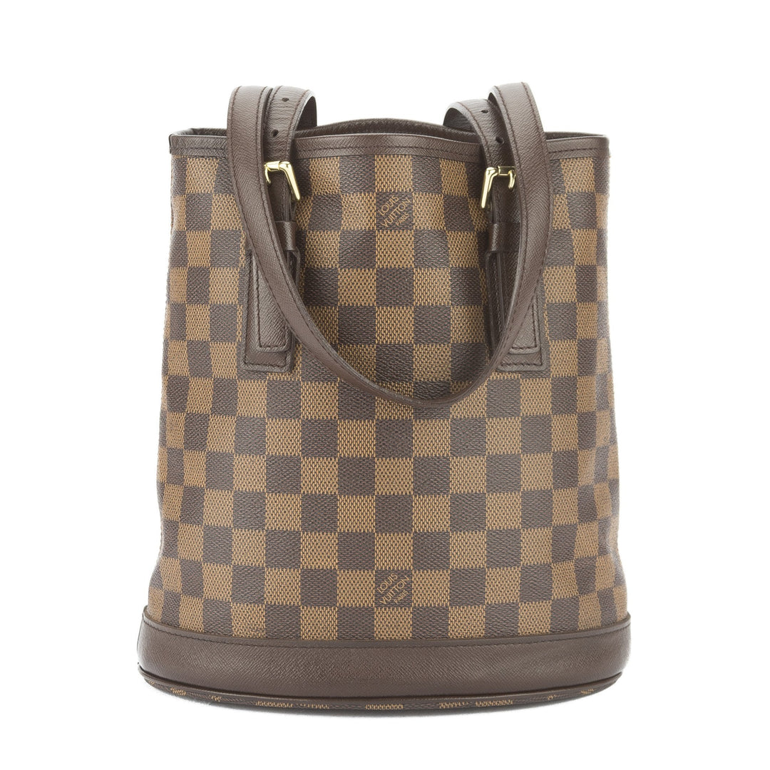 L*V Damier Ebene Marais Bucket Bag (Pre Owned)