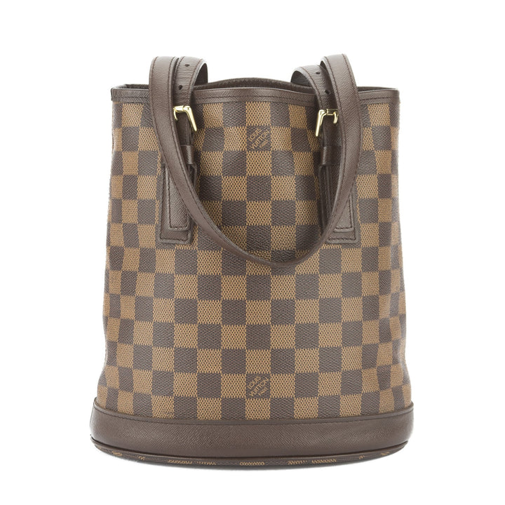L*V Damier Ebene Marais Bucket Bag (Pre Owned)
