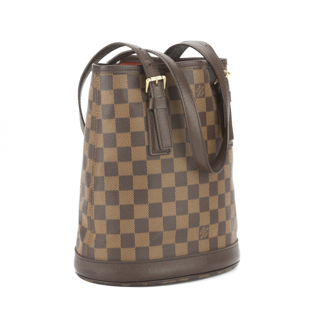 L*V Damier Ebene Marais Bucket Bag (Pre Owned)