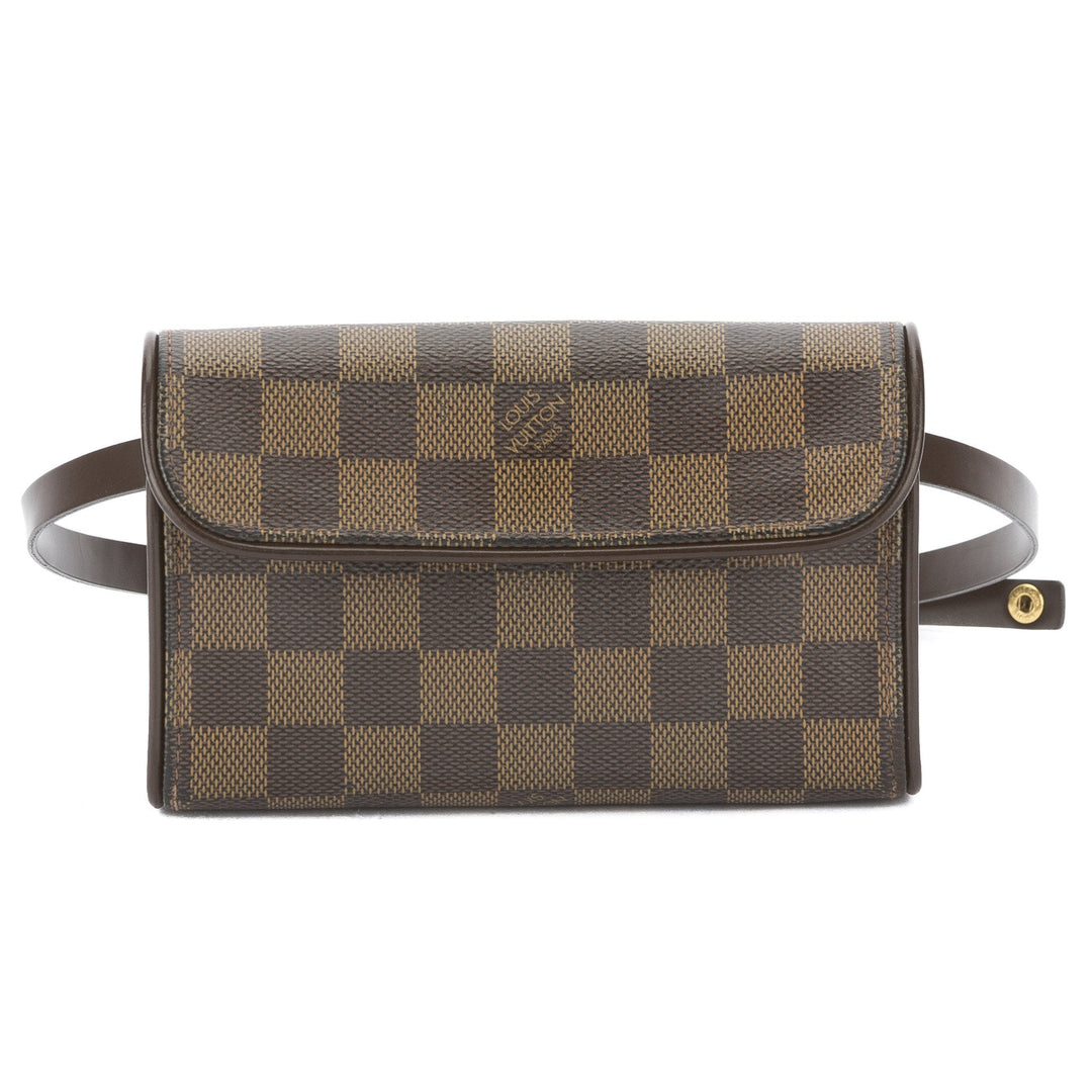 L*V Damier Ebene Florentine Pochette Bum Bag (Pre Owned)