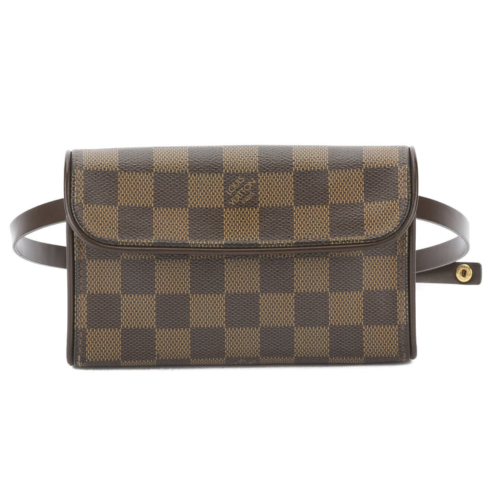 L*V Damier Ebene Florentine Pochette Bum Bag (Pre Owned)