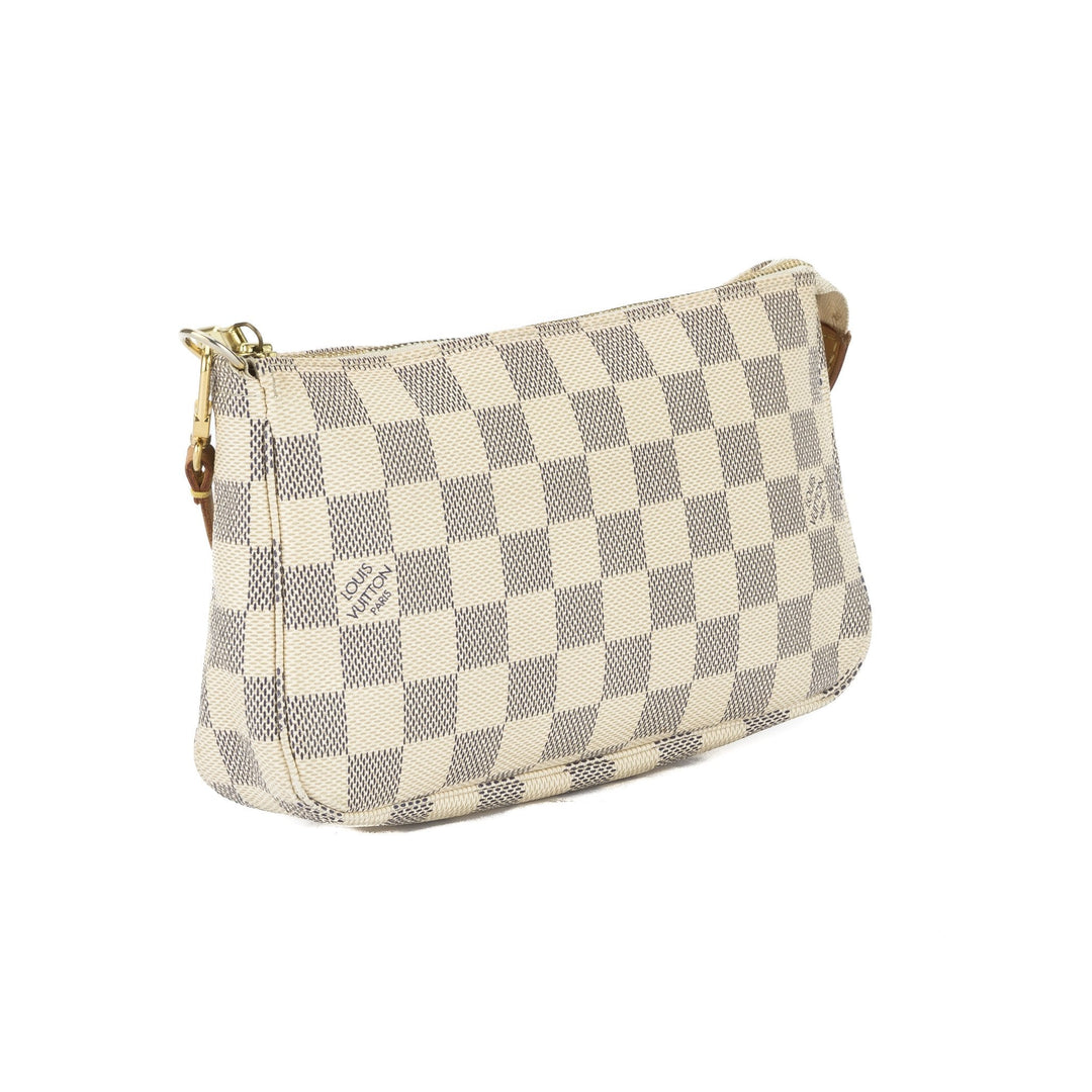 L*V Damier Azur Pochette Accessoires Bag (Pre Owned)