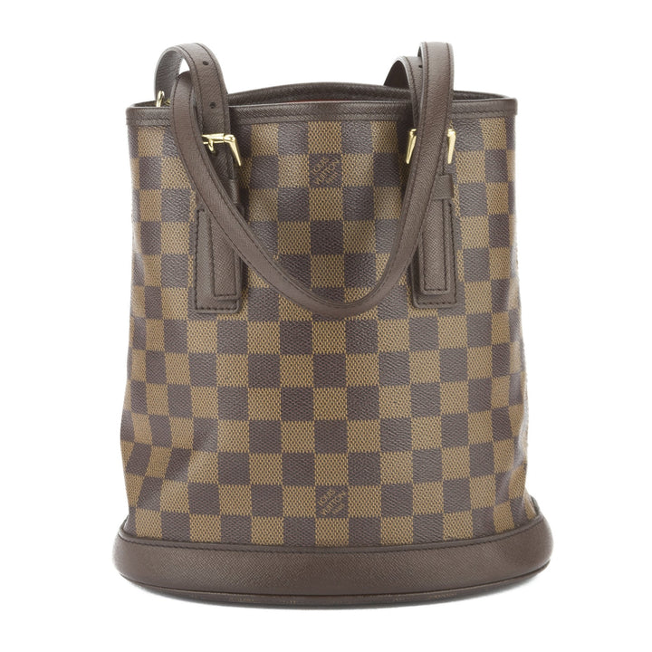L*V Damier Ebene Marais Bucket Bag (Pre Owned)