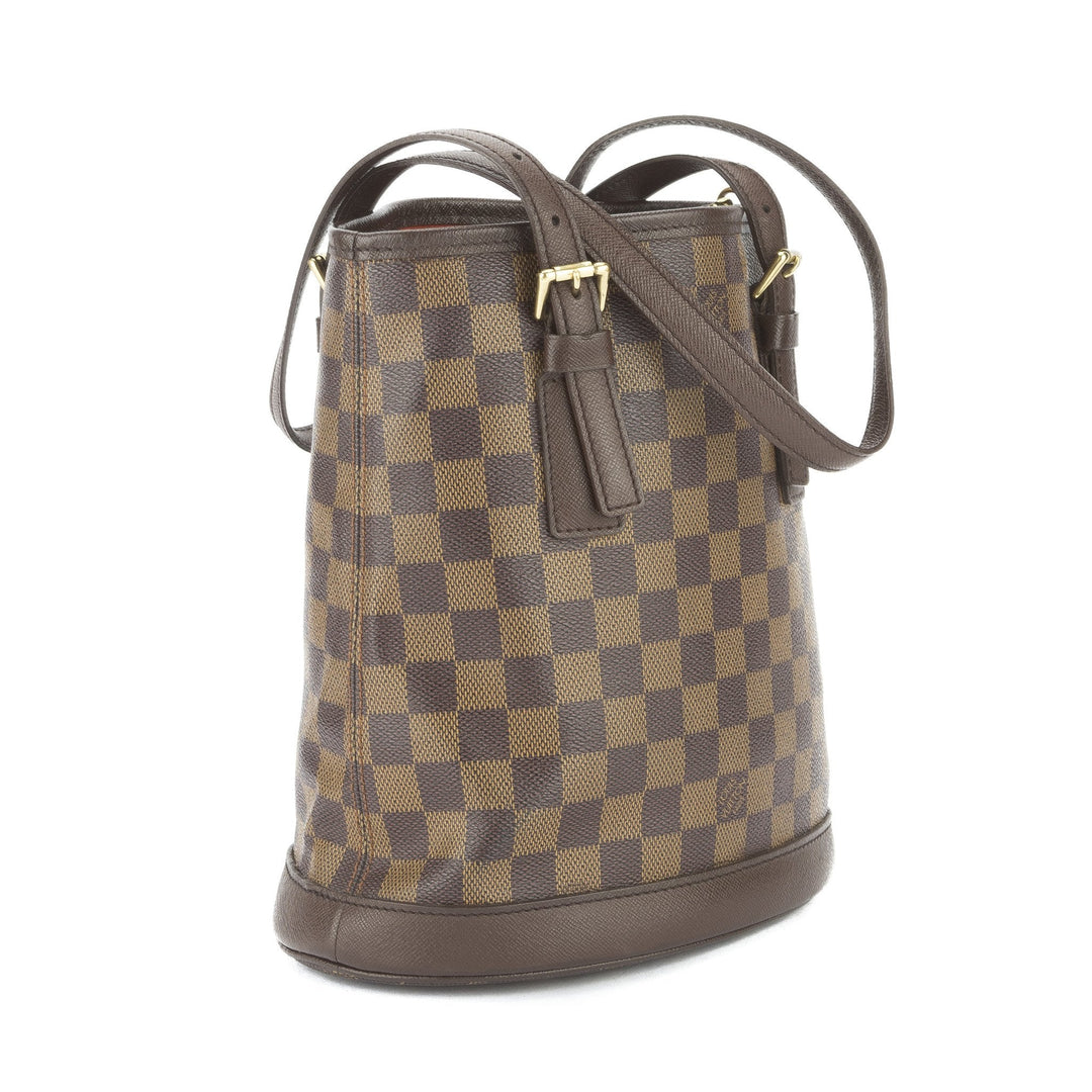 L*V Damier Ebene Marais Bucket Bag (Pre Owned)