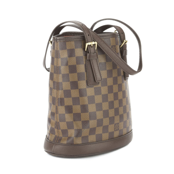 L*V Damier Ebene Marais Bucket Bag (Pre Owned)