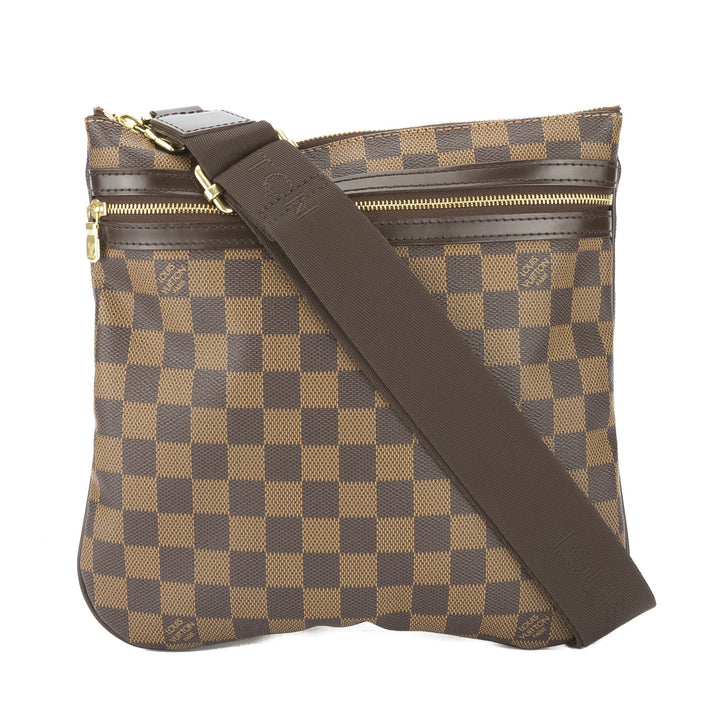L*V Damier Ebene Pochette Bosphore Shoulder Bag  (Pre Owned)