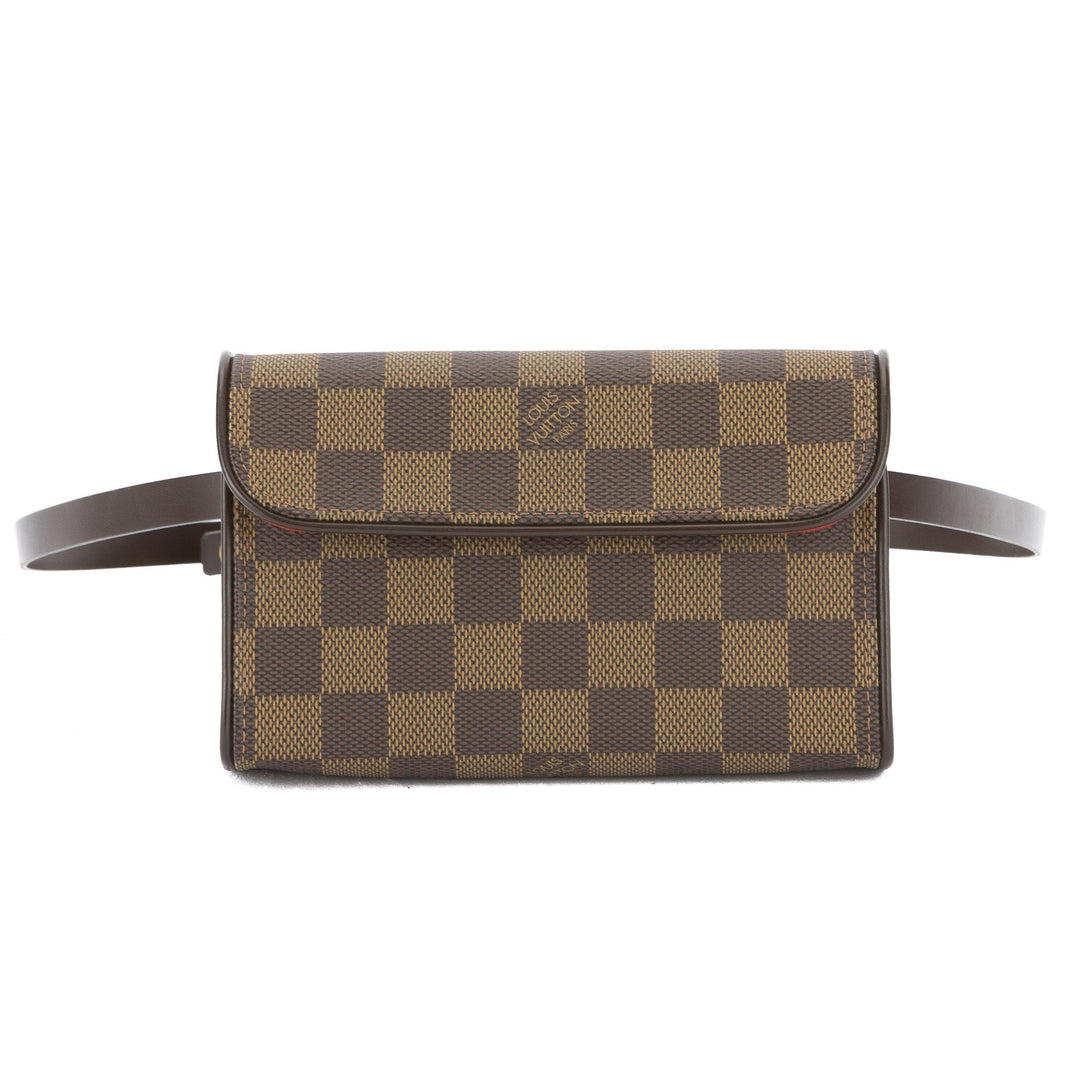 L*V Damier Ebene Florentine Pochette Bum Bag (Pre Owned)