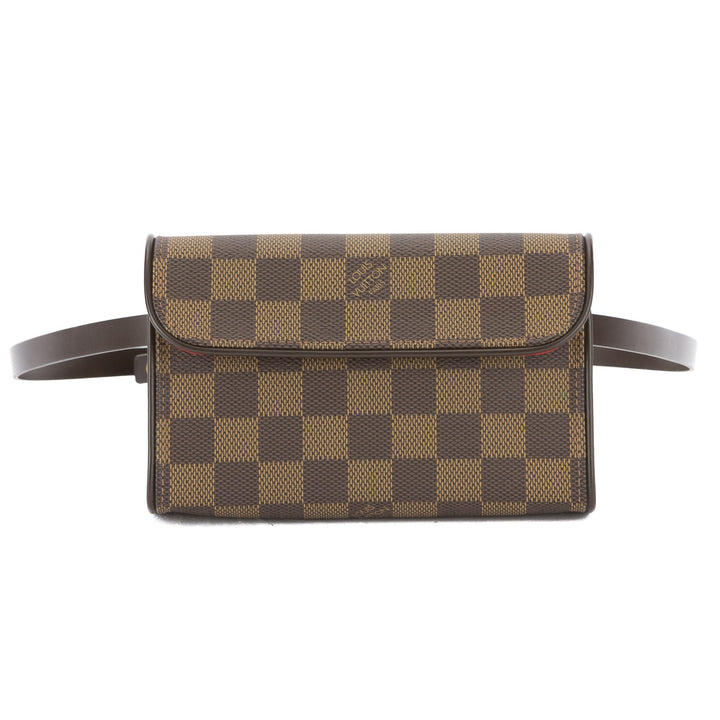 L*V Damier Ebene Florentine Pochette Bum Bag (Pre Owned)