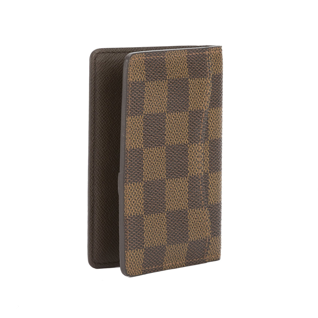 L*V Damier Ebene Organizer de Poche Card Case (Pre Owned)