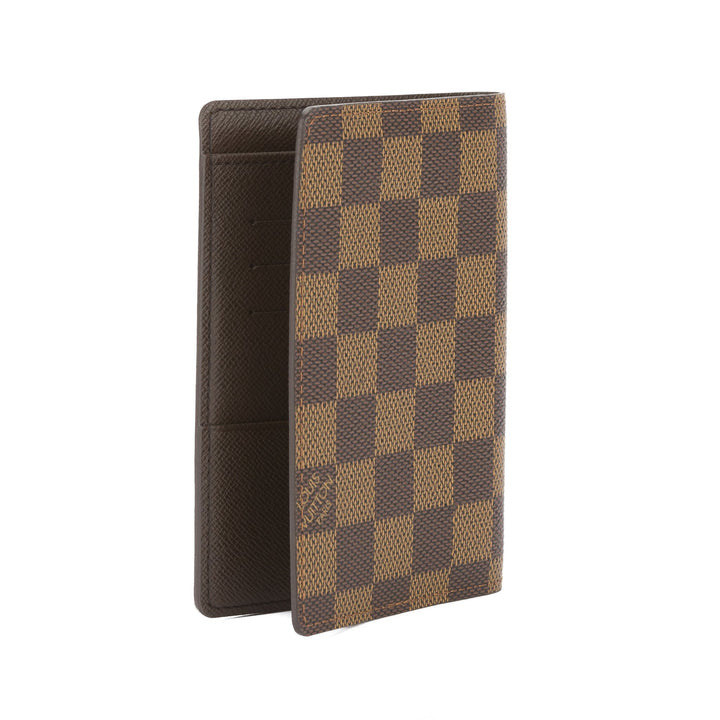L*V Damier Ebene Couverture Passport Case  (Pre Owned)