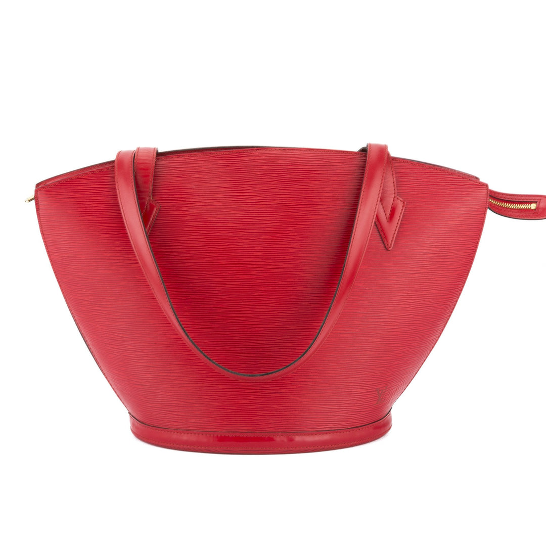 L*V Castillian Red Epi Saint Jacques Shopping Tote (Pre Owned)