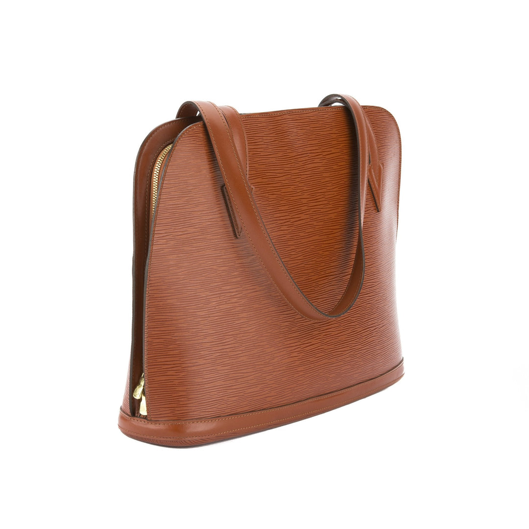 L*V Kenyan Brown Epi Lussac Tote Bag (Pre Owned)
