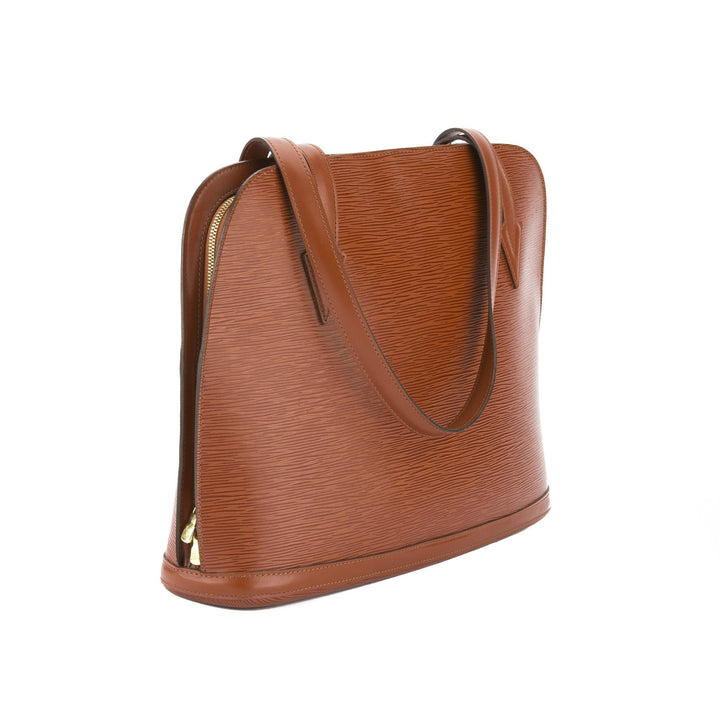 L*V Kenyan Brown Epi Lussac Tote Bag (Pre Owned)