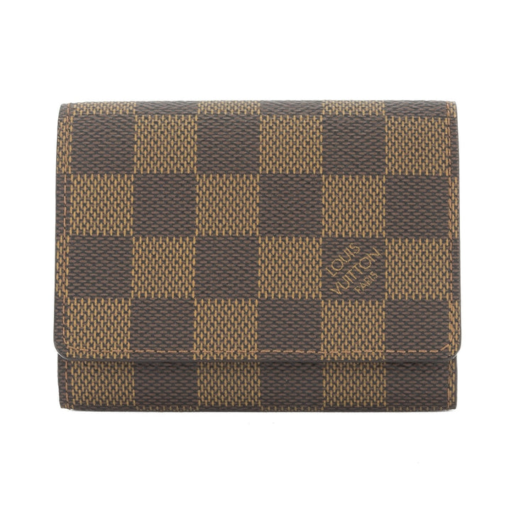 L*V Damier Ebene Enveloppe Cartes De Visite Card Case (Pre Owned)