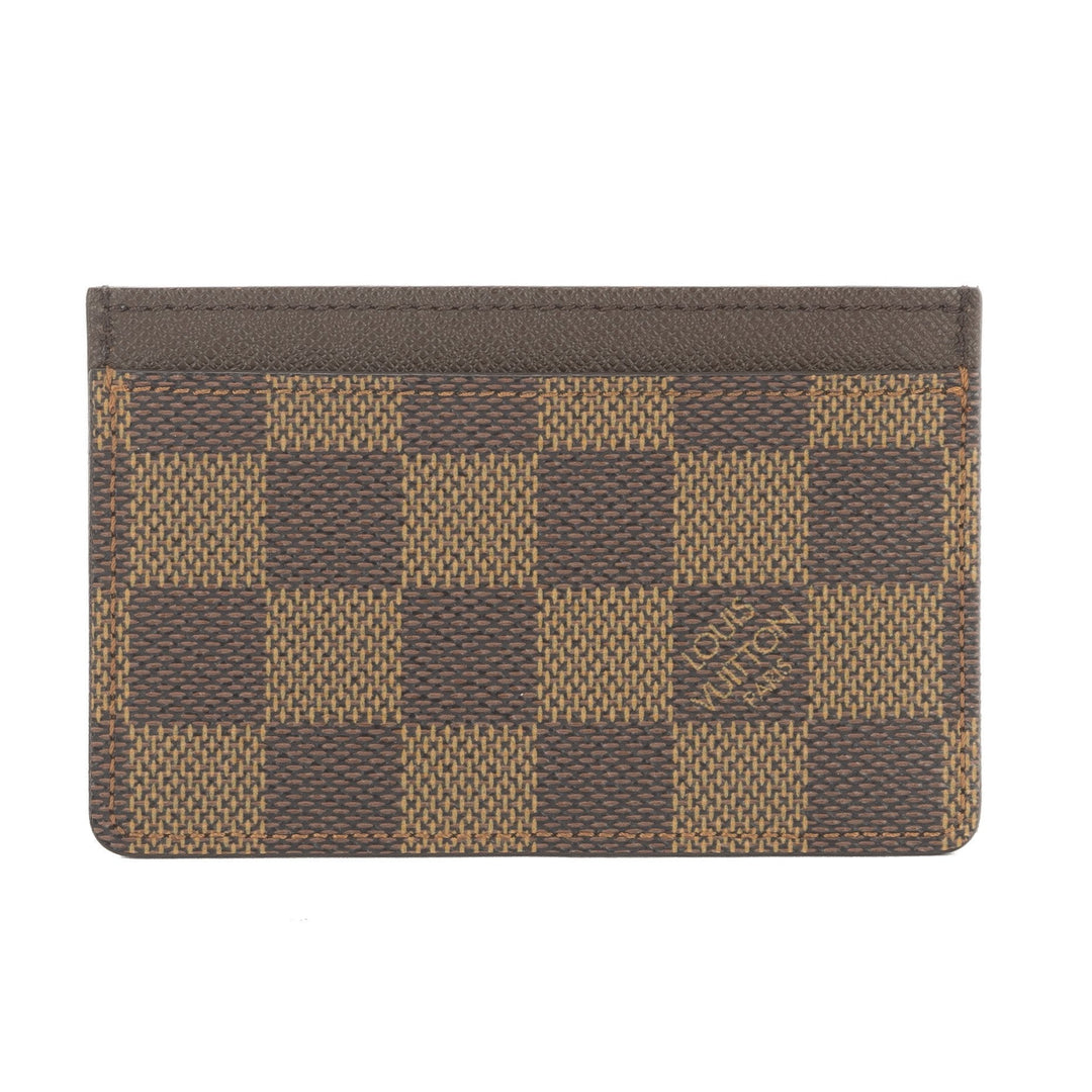 L*V Damier Ebene Porte Cartes Simple Card Holder (Pre Owned)