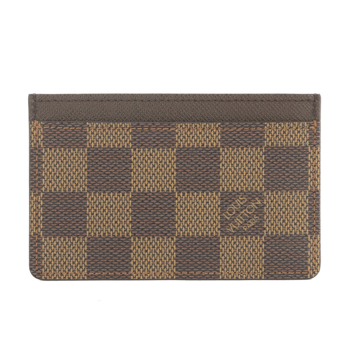L*V Damier Ebene Porte Cartes Simple Card Holder (Pre Owned)