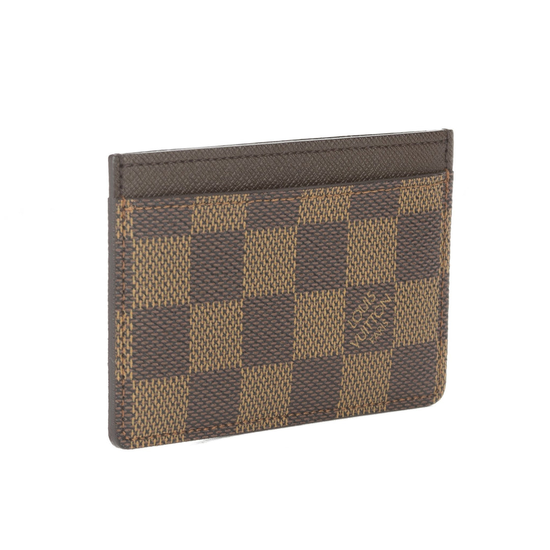 L*V Damier Ebene Porte Cartes Simple Card Holder (Pre Owned)