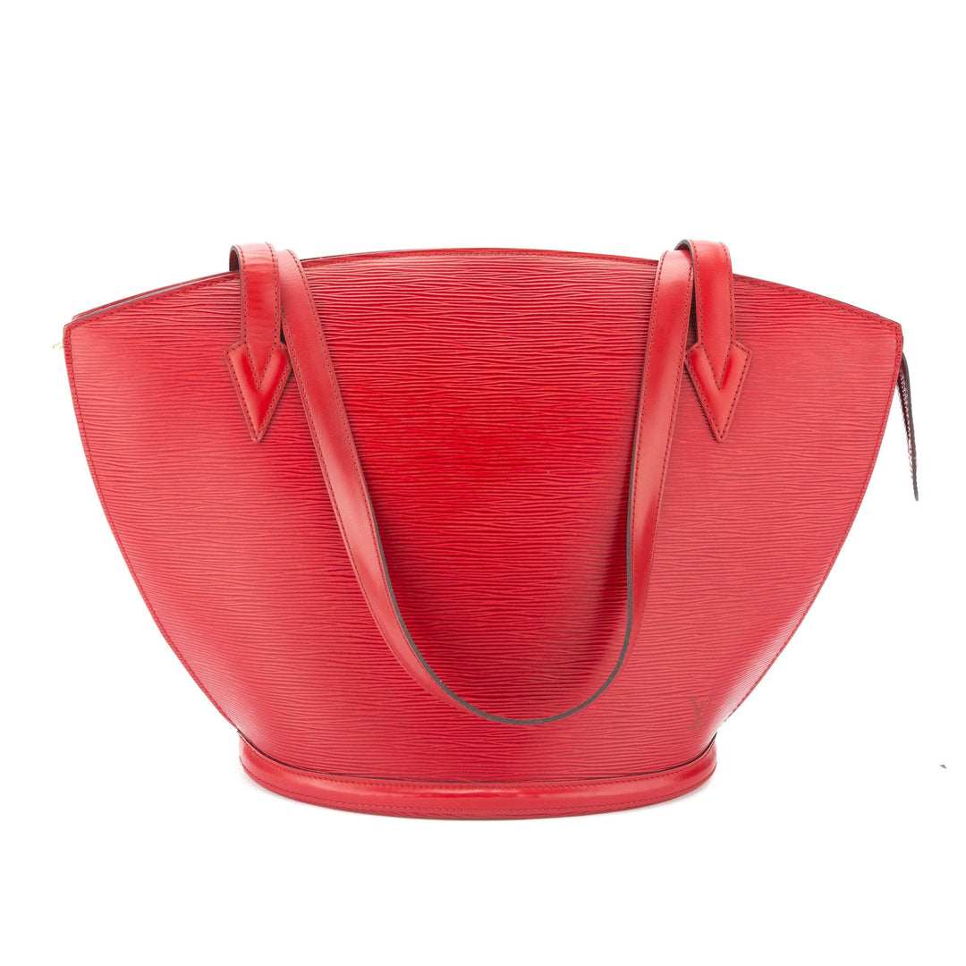 L*V Castillian Red Epi Saint Jacques Shopping Tote (Pre Owned)
