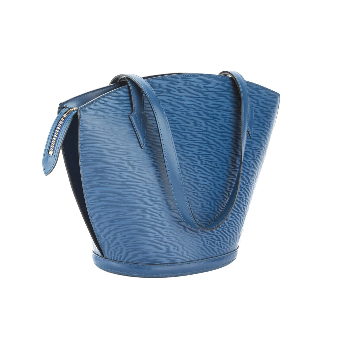 L*V Blue Epi Saint Jacques Shopping Tote (Pre Owned)