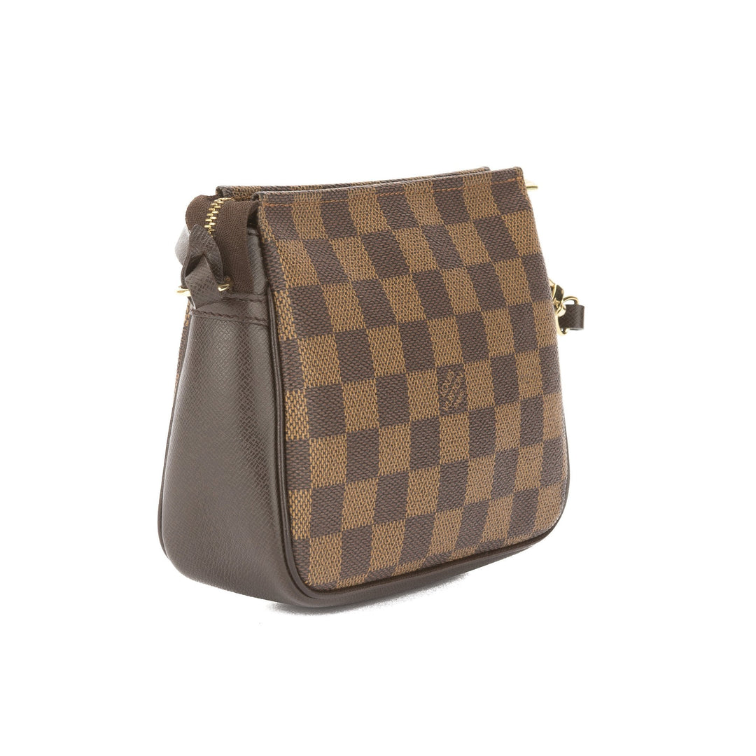 L*V Damier Ebene Trousse Cosmetic Tote Bag (Pre Owned)