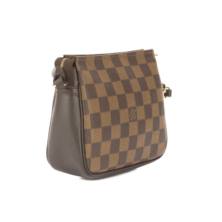 L*V Damier Ebene Trousse Cosmetic Tote Bag (Pre Owned)