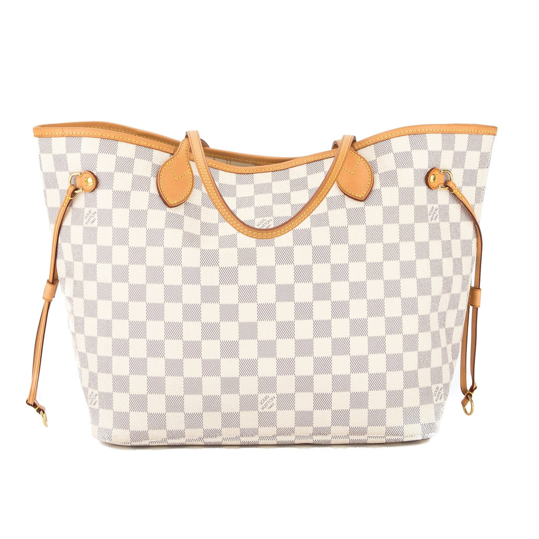 L*V Damier Azur Neverfull MM Bag (Pre Owned)