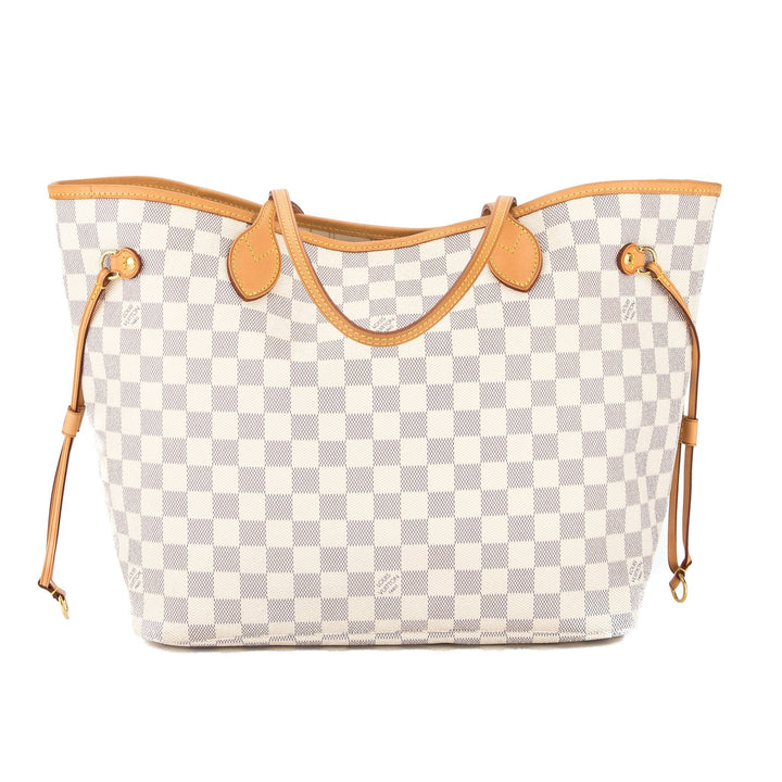 L*V Damier Azur Neverfull MM Bag (Pre Owned)