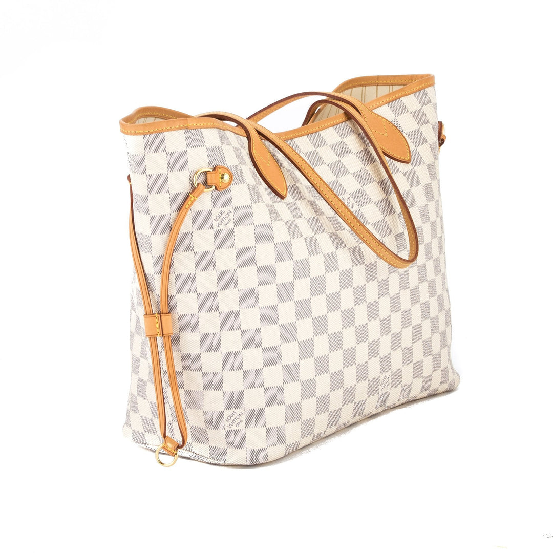 L*V Damier Azur Neverfull MM Bag (Pre Owned)