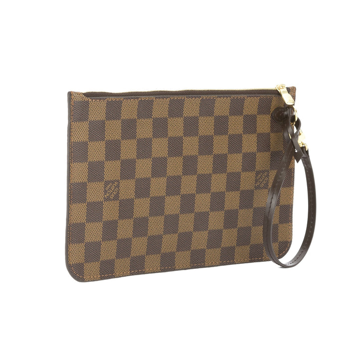 L*V Damier Ebene Neverfull Pochette Purse Clutch(Pre Owned)