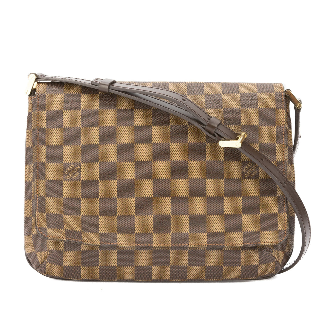 L*V Damier Ebene Musette Tango Short Strap Bag (Pre Owned)