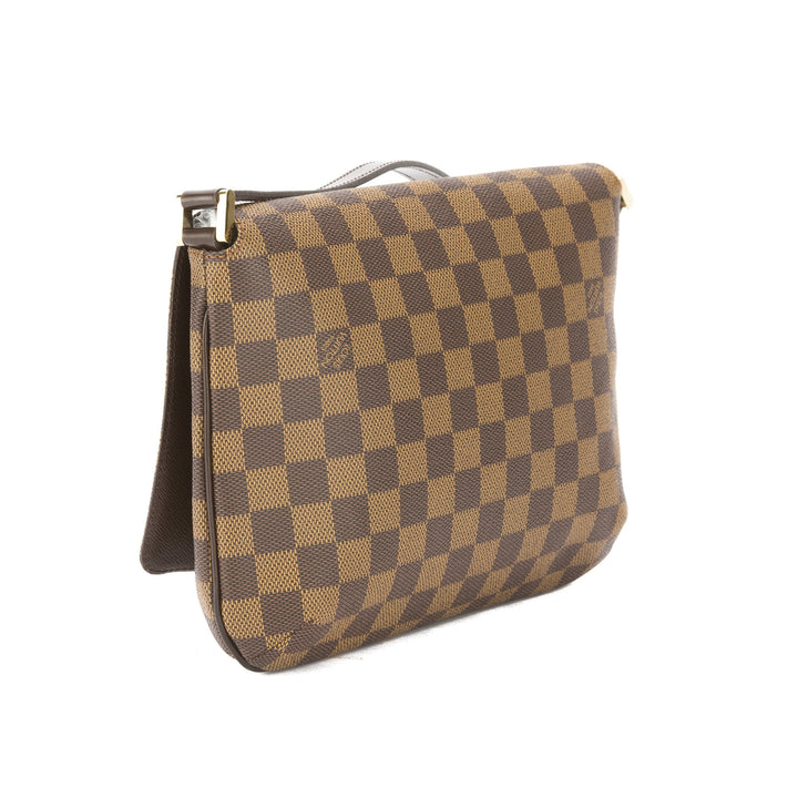 L*V Damier Ebene Musette Tango Short Strap Bag (Pre Owned)