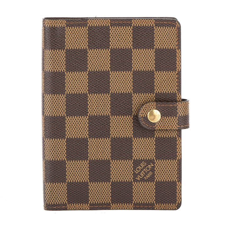 L*V Damier Ebene Agenda PM Day Planner Cover (Pre Owned)