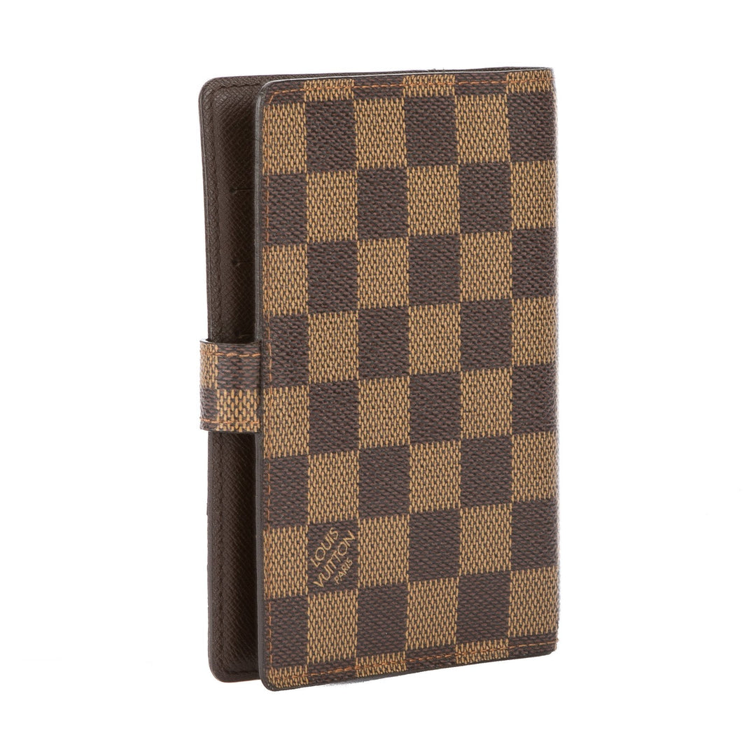 L*V Damier Ebene Agenda PM Day Planner Cover (Pre Owned)