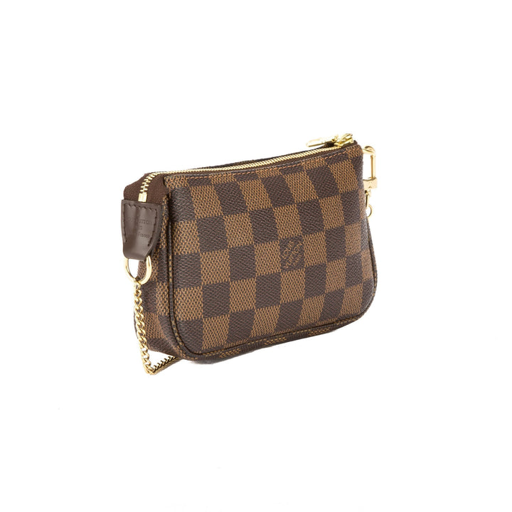 L*V Damier Ebene Mini Pochette Accessoires Bag (Pre Owned)