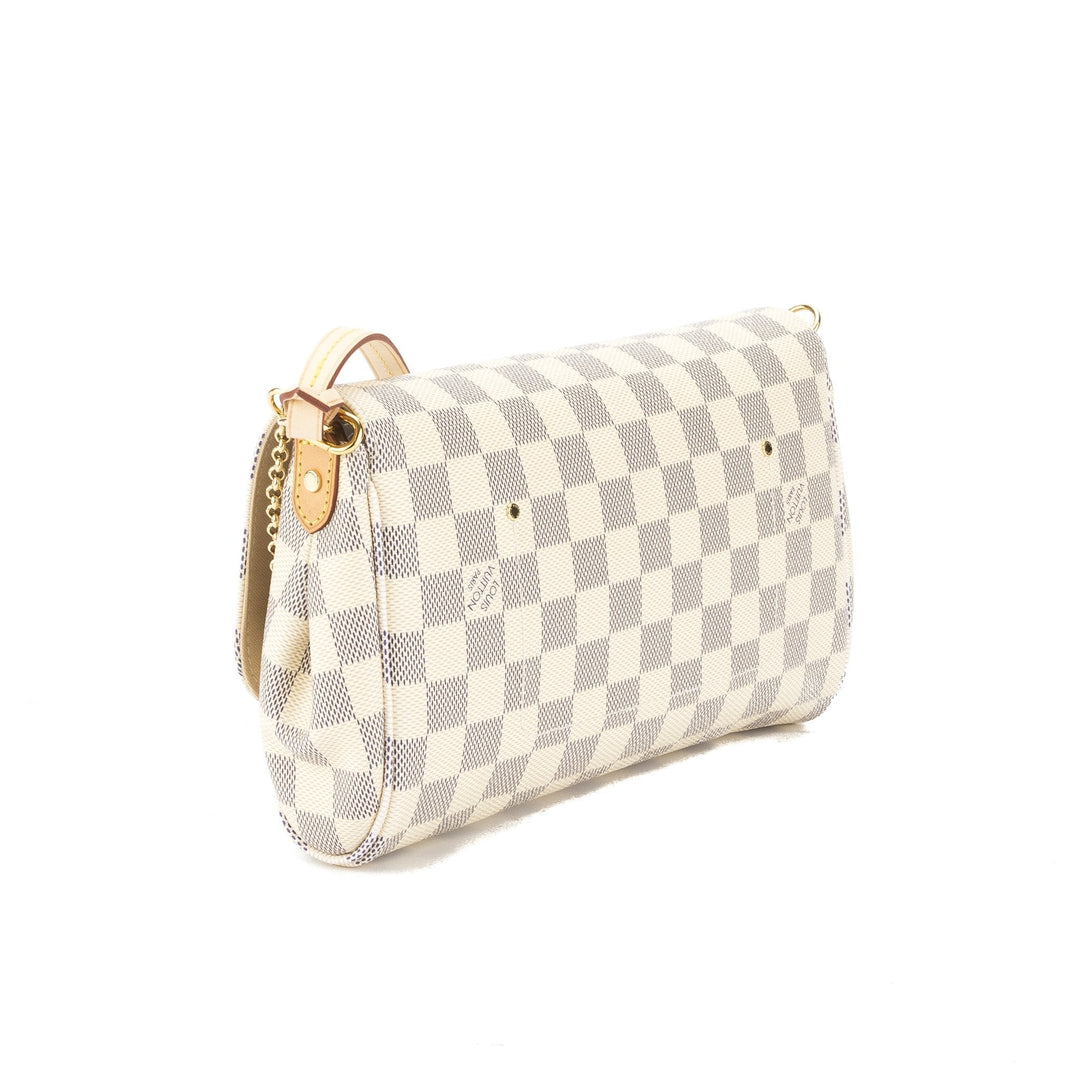 L*V Damier Azur Favorite MM Bag (Pre Owned)