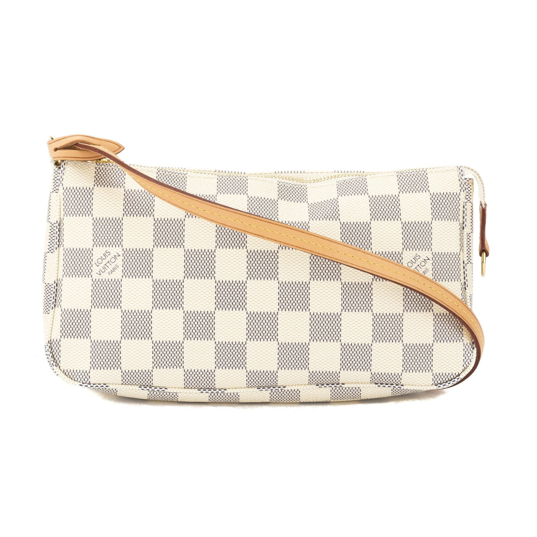 L*V Damier Azur Pochette Accessoires Bag (Pre Owned)