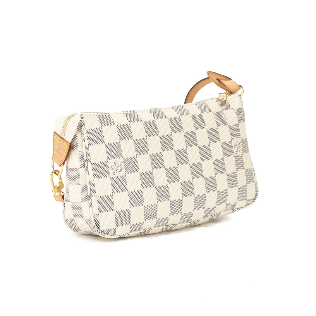 L*V Damier Azur Pochette Accessoires Bag (Pre Owned)
