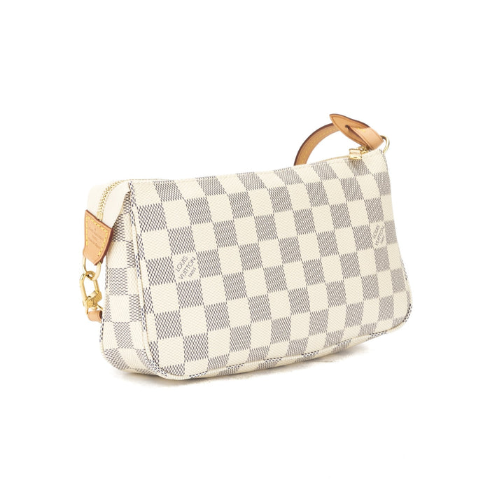 L*V Damier Azur Pochette Accessoires Bag (Pre Owned)