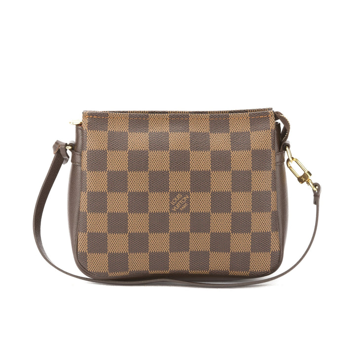 L*V Damier Ebene Trousse Cosmetic Tote Bag (Pre Owned)