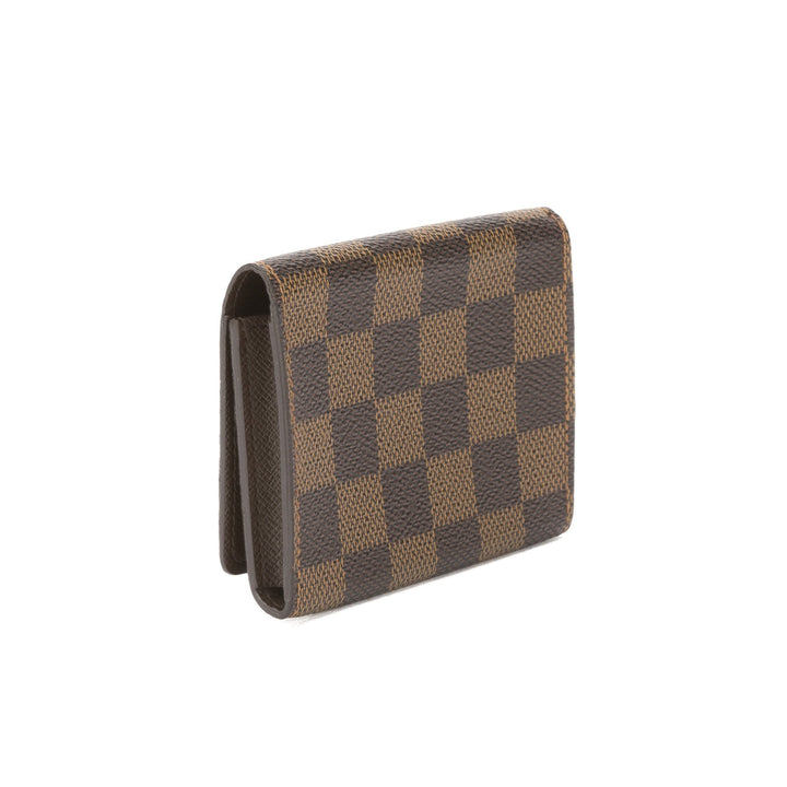 L*V Damier Ebene Enveloppe Cartes De Visite Card Case (Pre Owned)