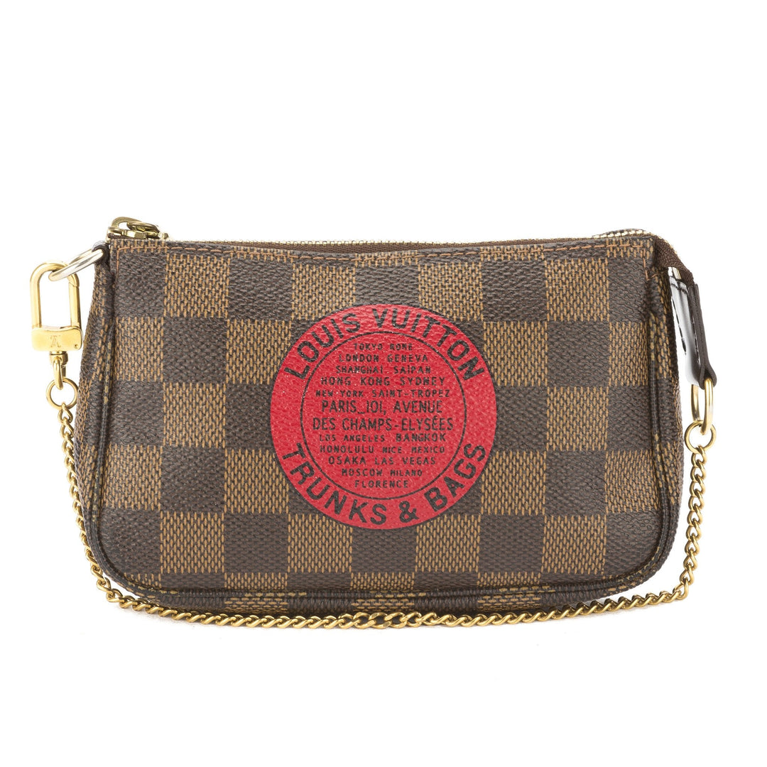 L*V Damier Ebene Mini Pochette TB Accessoires Bag (Pre Owned)
