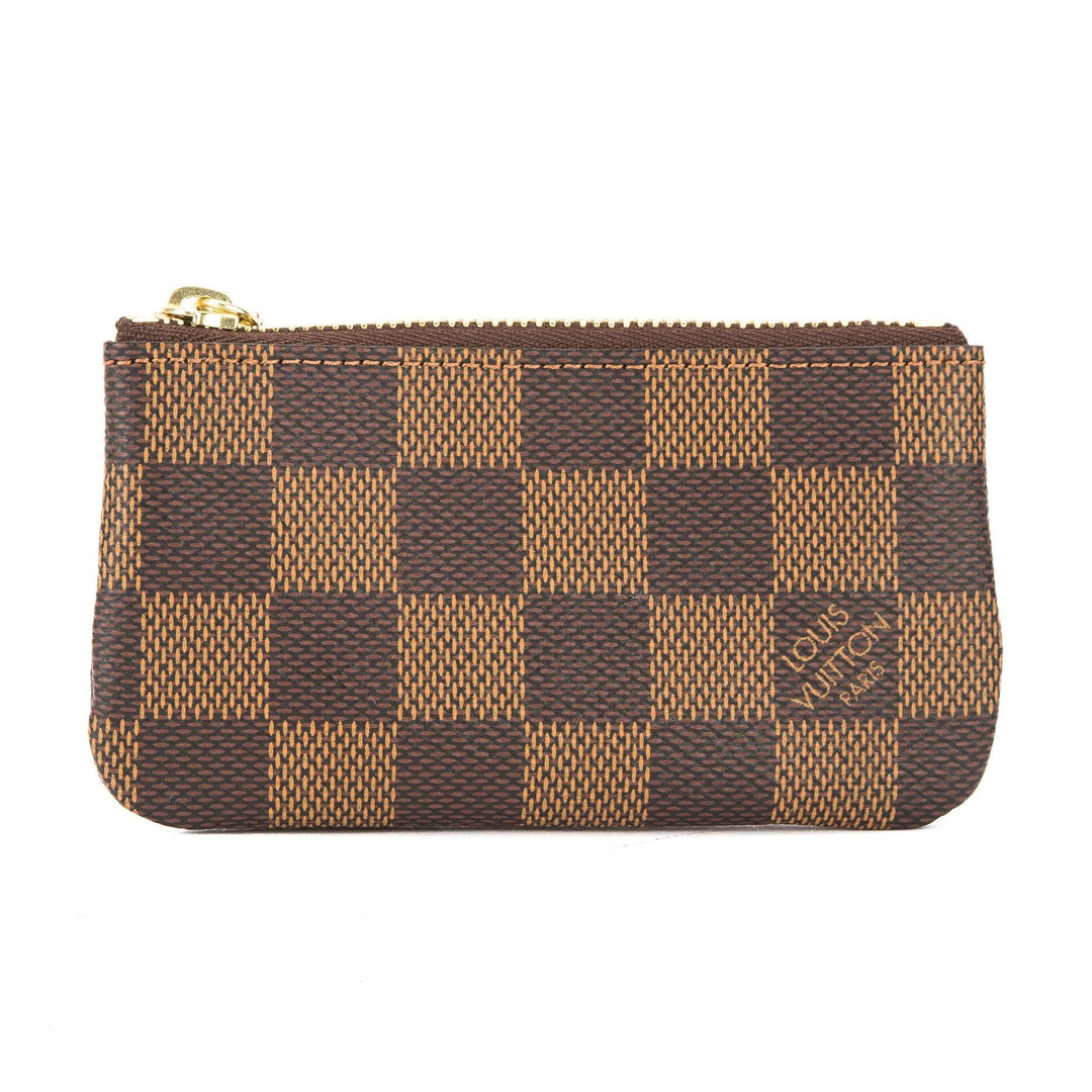 L*V Damier Ebene Pochette Cles Coin Case (Pre Owned)