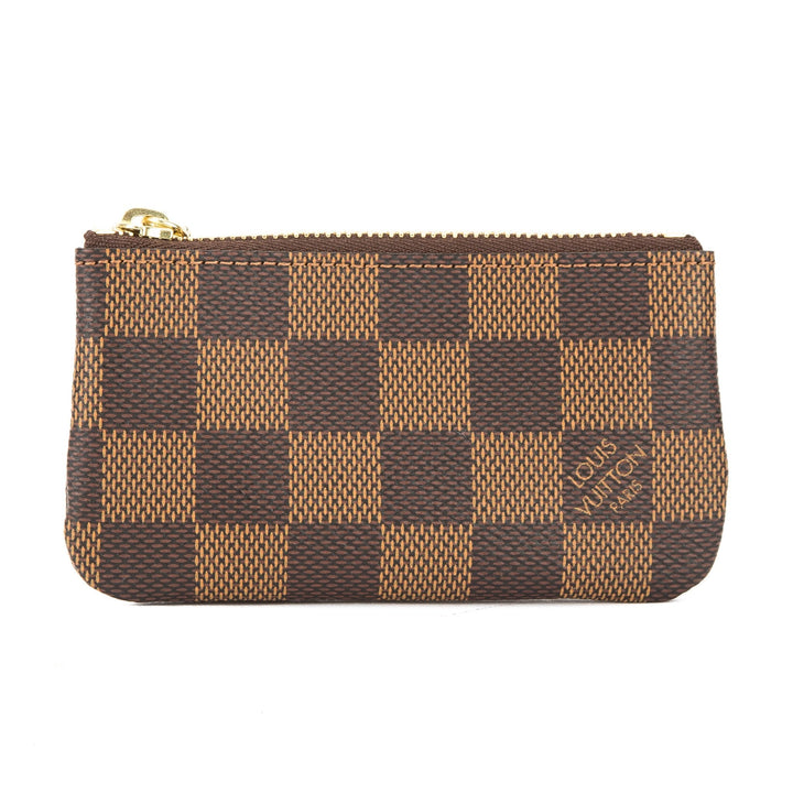 L*V Damier Ebene Pochette Cles Coin Case (Pre Owned)