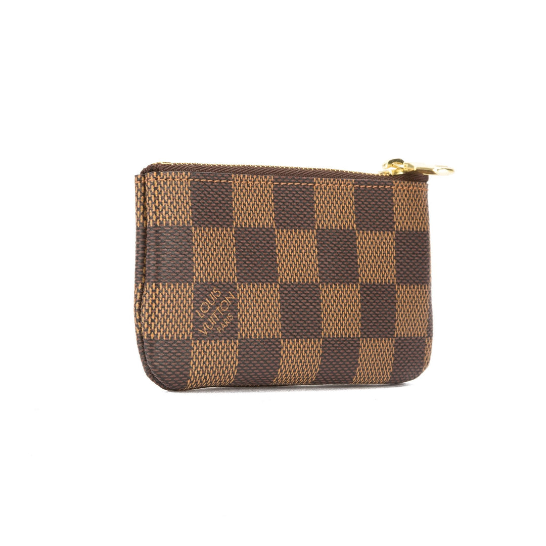 L*V Damier Ebene Pochette Cles Coin Case (Pre Owned)