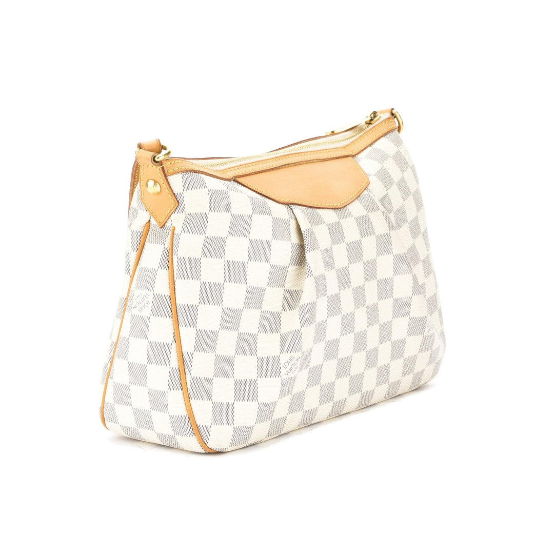 L*V Damier Azur Siracusa PM Bag (Pre Owned)